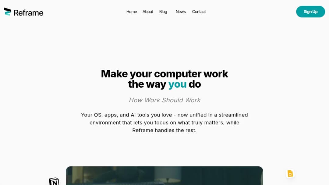 Reframe Technologies screenshot