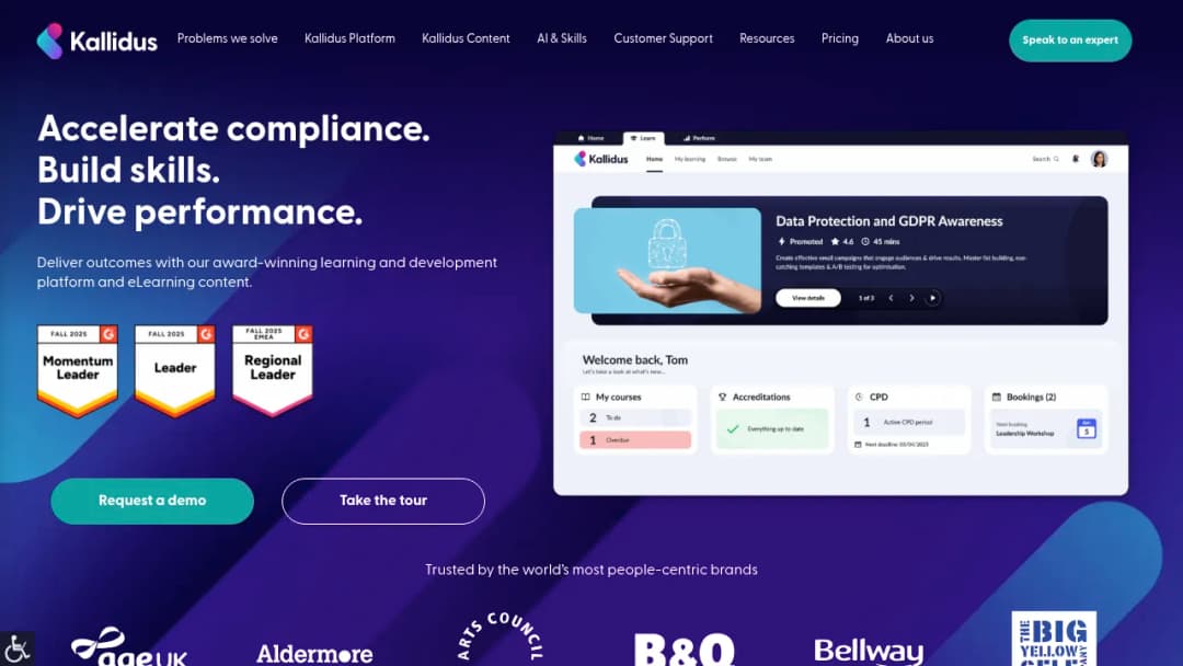 Kallidus screenshot