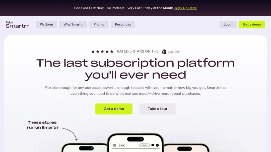 Smartrr screenshot