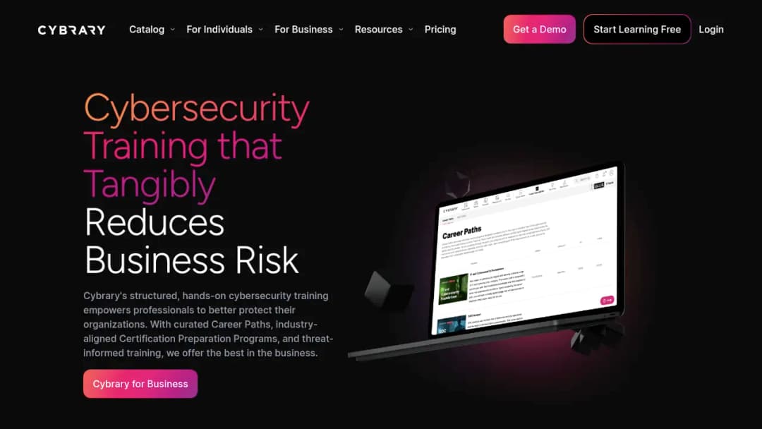 Cybrary screenshot