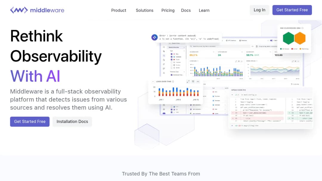 Middleware screenshot