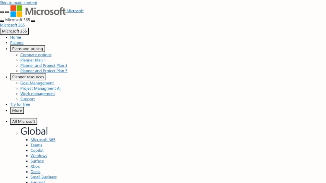 Microsoft Planner screenshot