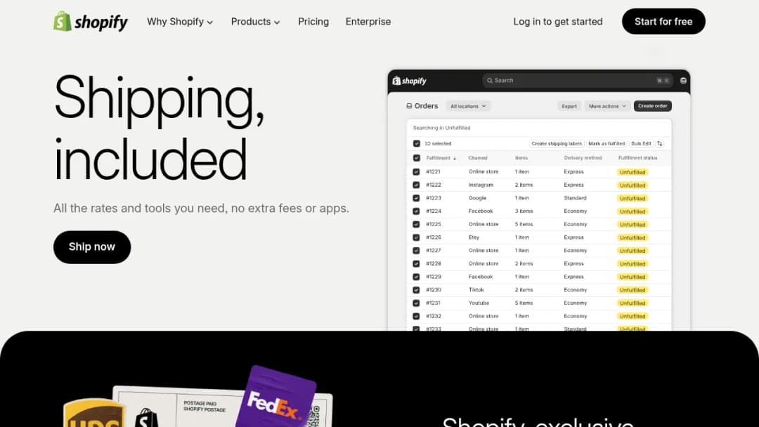 Shopify Shipping screenshot