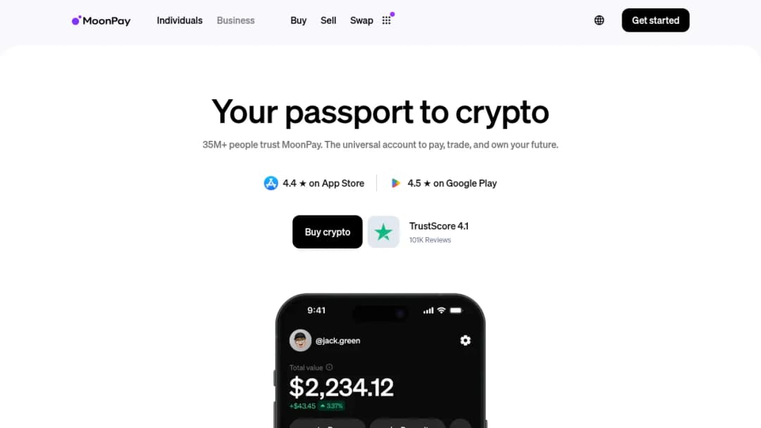 Moonpay screenshot