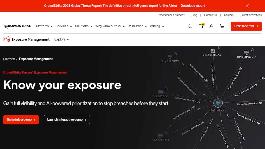 CrowdStrike Falcon Exposure Management screenshot