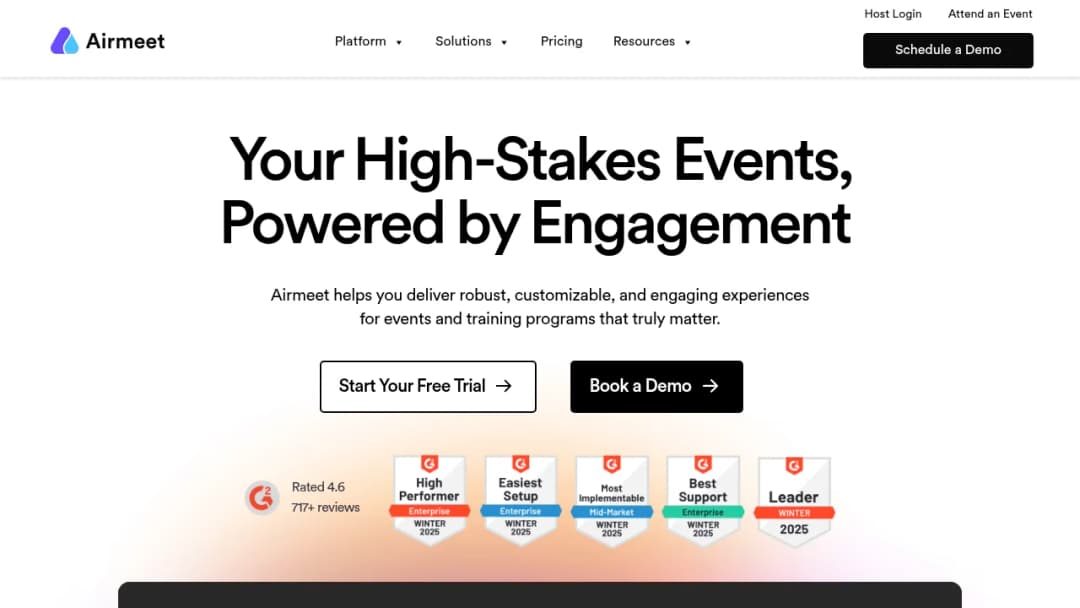 Airmeet screenshot