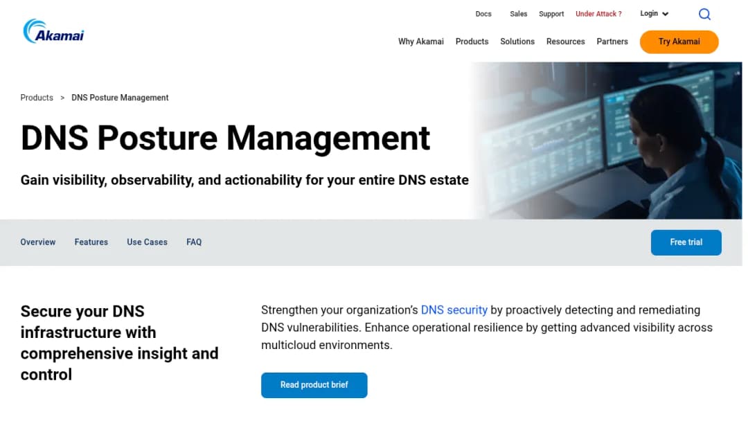 Akamai DNS Posture Management screenshot