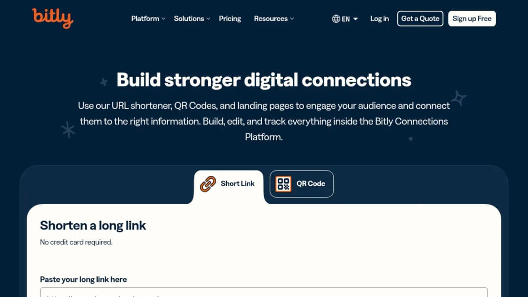 Bitly screenshot