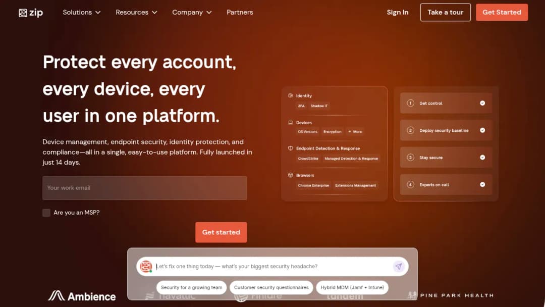 Zip Security screenshot