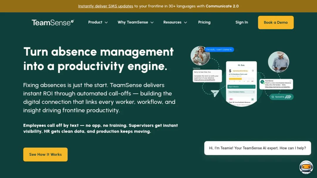 TeamSense screenshot