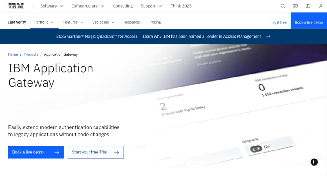 IBM Application Gateway screenshot
