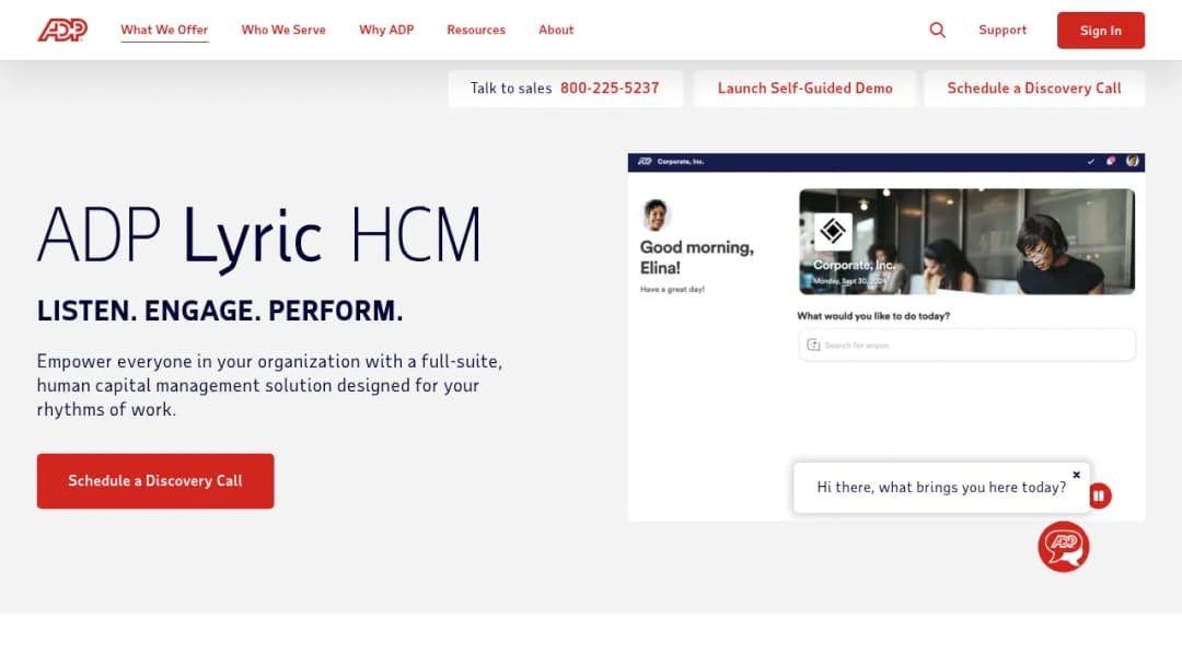 ADP Lyric HCM screenshot