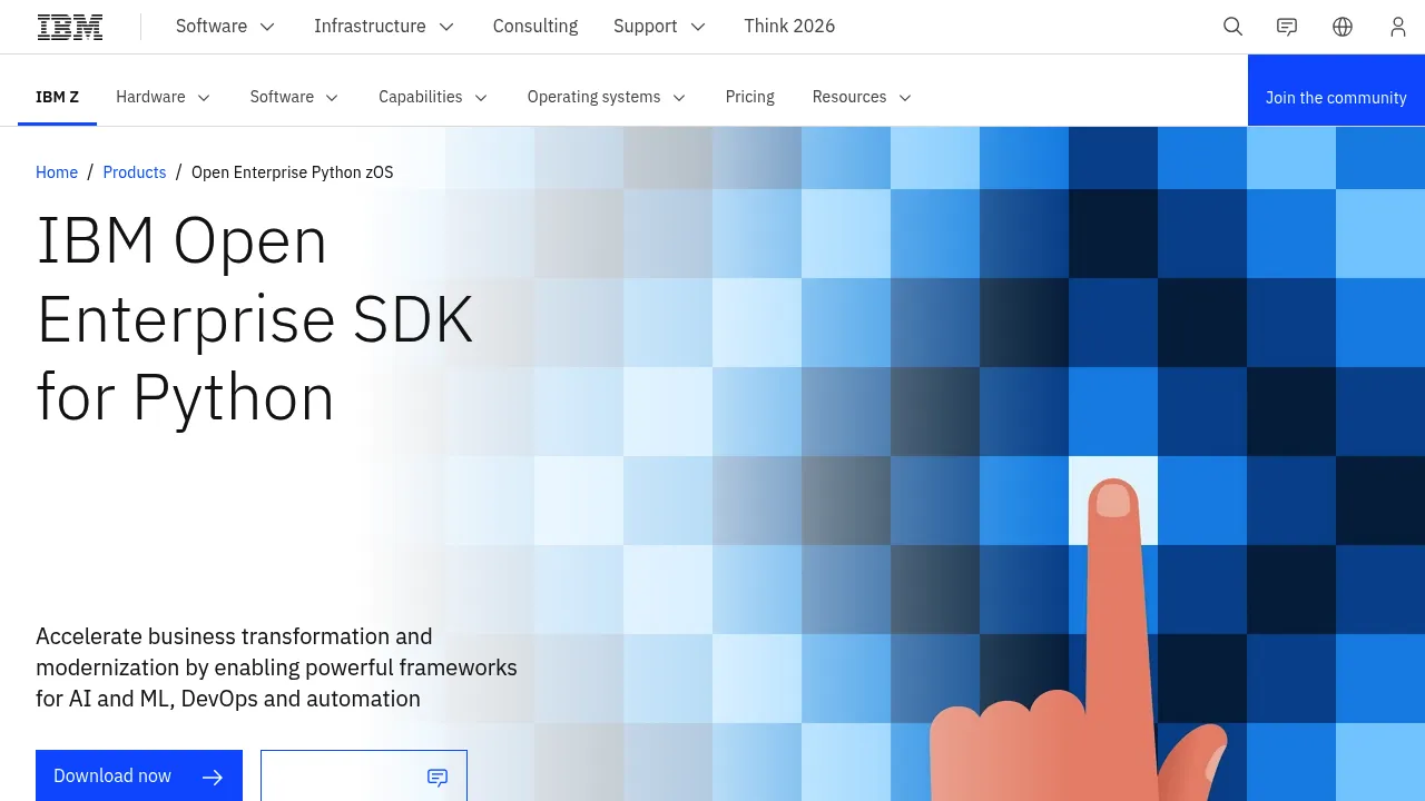 IBM Open Enterprise Python Zos screenshot