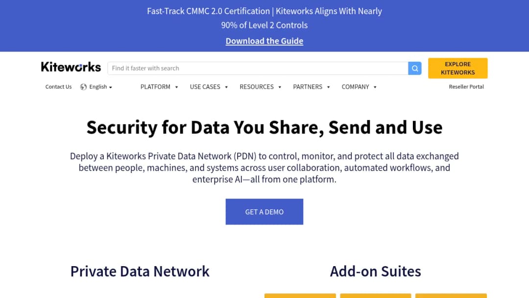 Kiteworks screenshot