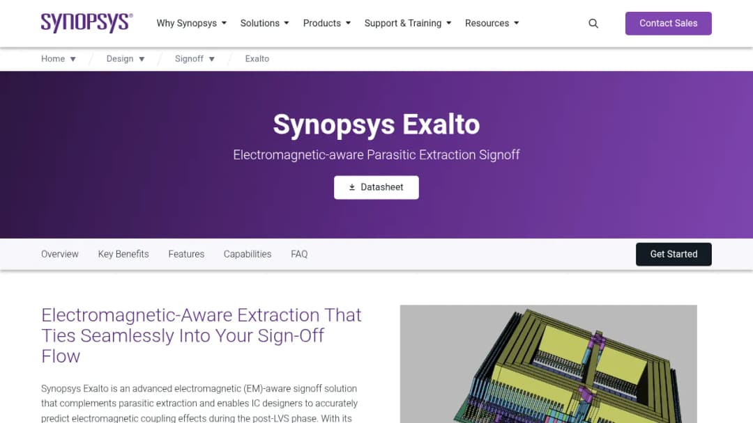 Synopsys Exalto screenshot
