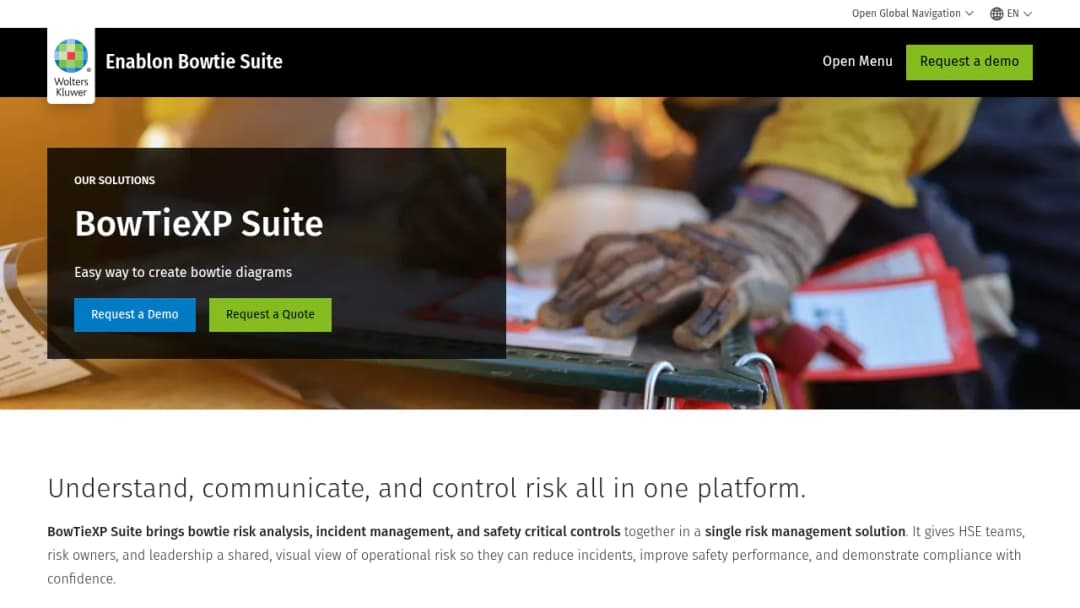 Wolters Kluwer BowTieXP Suite screenshot
