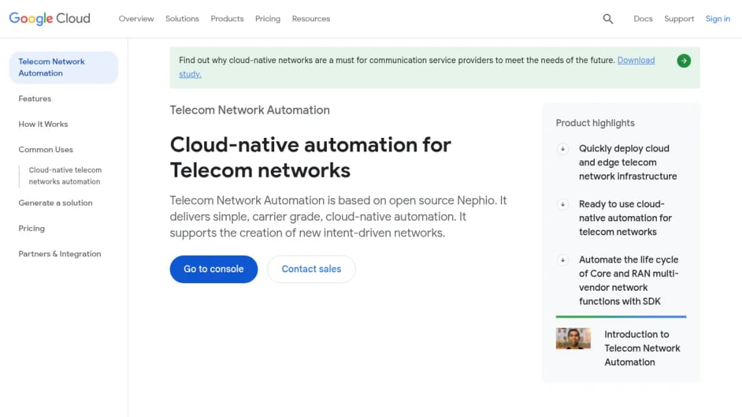 Telecom Network Automation screenshot