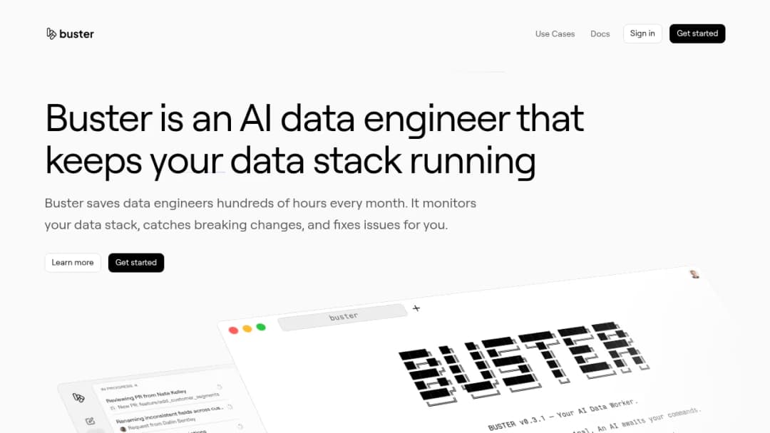 Buster screenshot