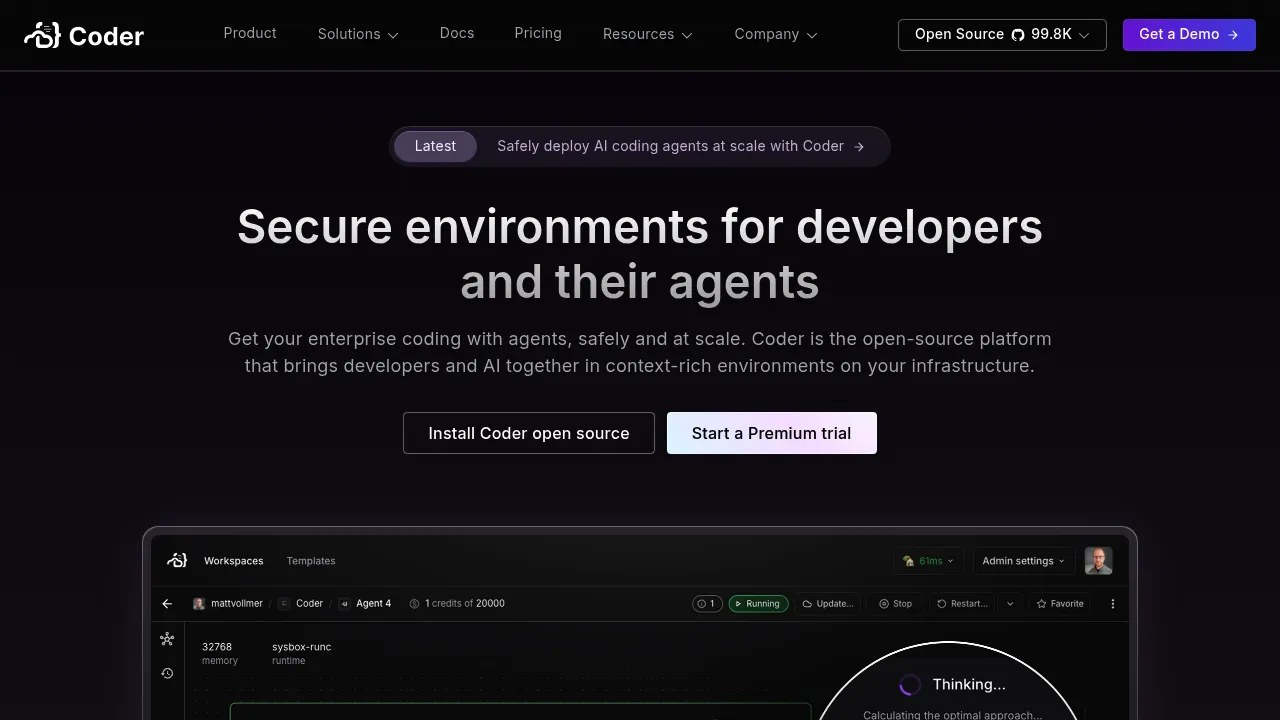 Coder screenshot