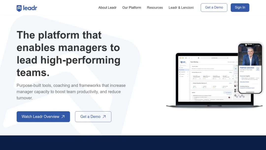 Leadr screenshot
