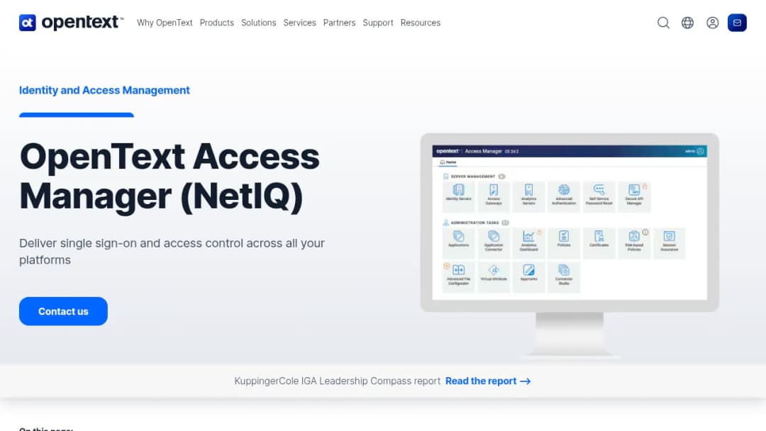 OpenText Access Manager screenshot