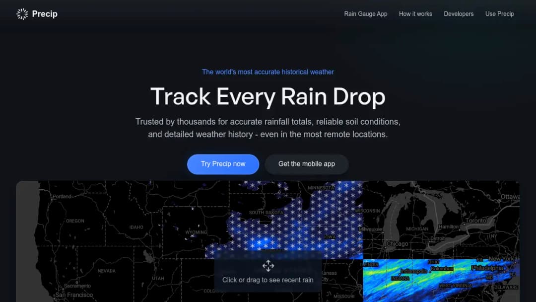 Precip screenshot