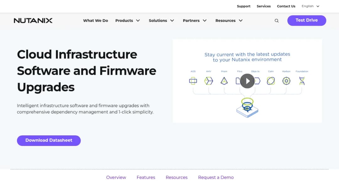 Nutanix LCM Full-stack Update Manager screenshot