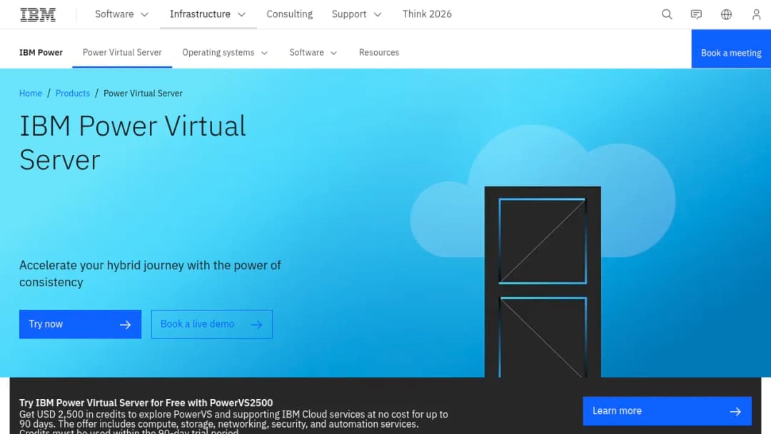 IBM Power Virtual Server screenshot