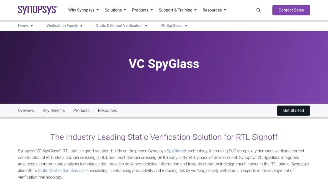 Synopsys VC SpyGlass screenshot