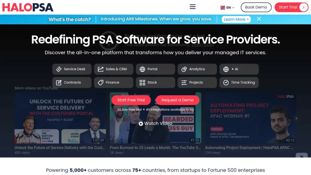 HaloPSA screenshot