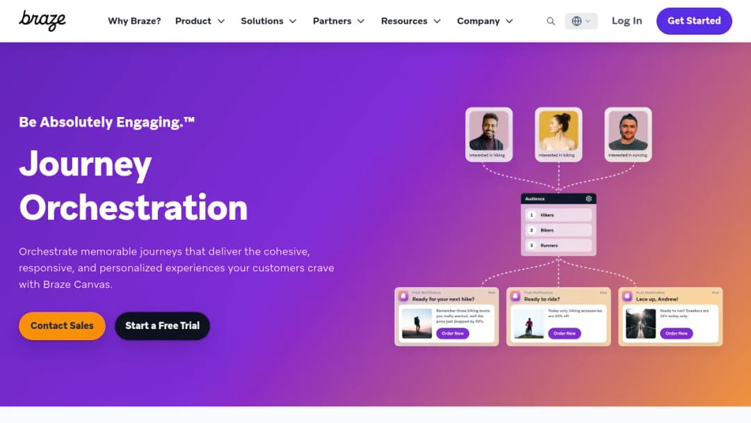 Braze Journey Orchestration screenshot