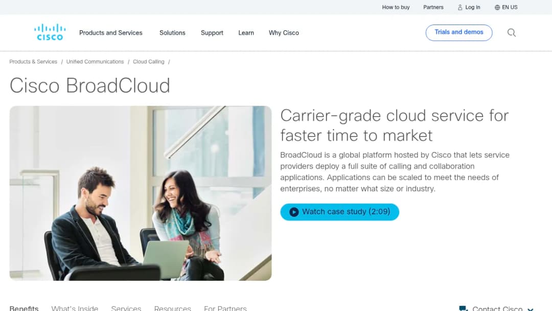 Cisco BroadCloud screenshot