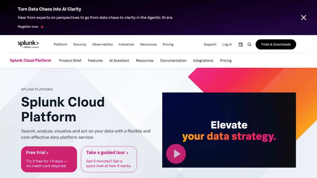 Splunk Cloud Platform screenshot