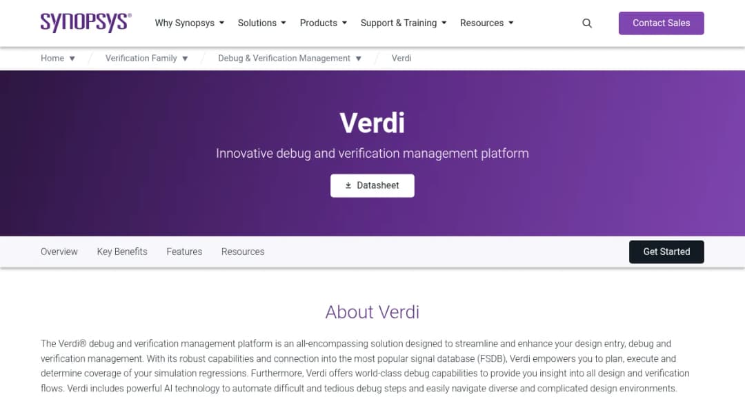Synopsys Verdi screenshot