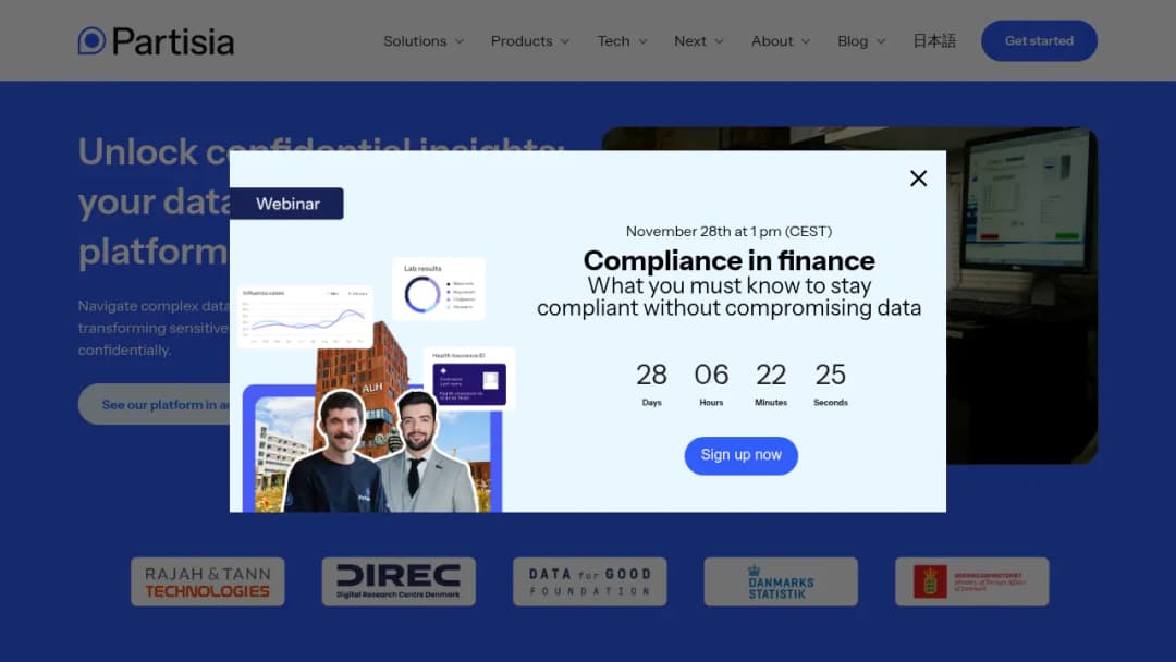 Partisia screenshot