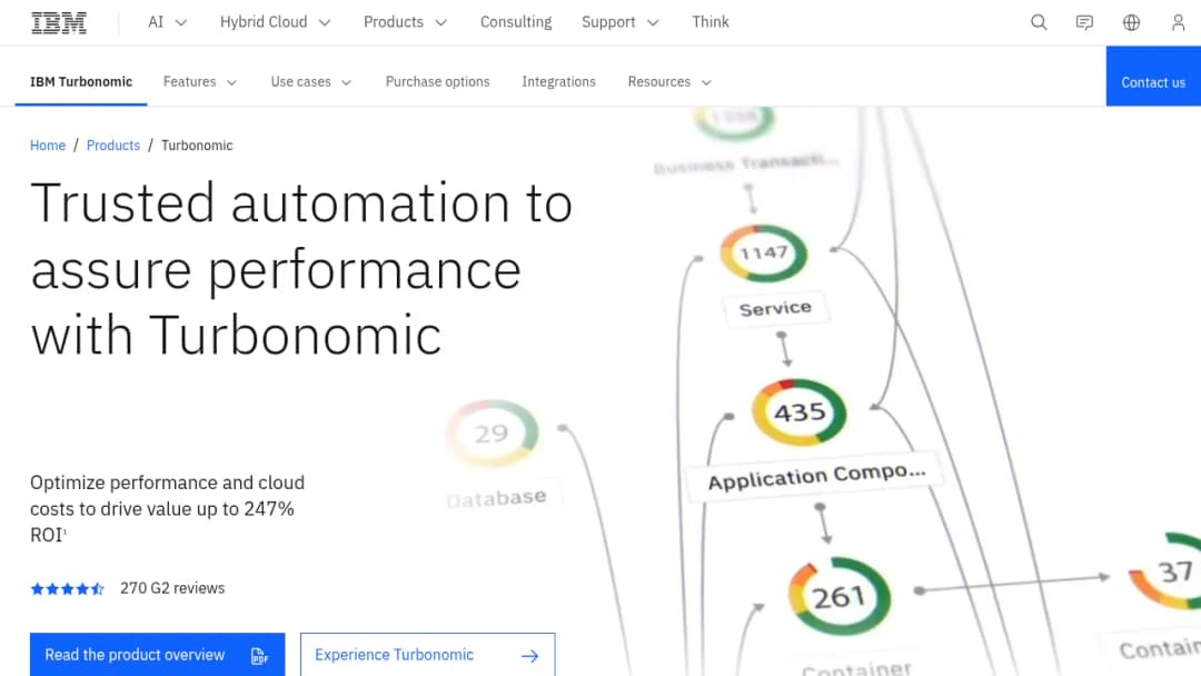 Turbonomic screenshot