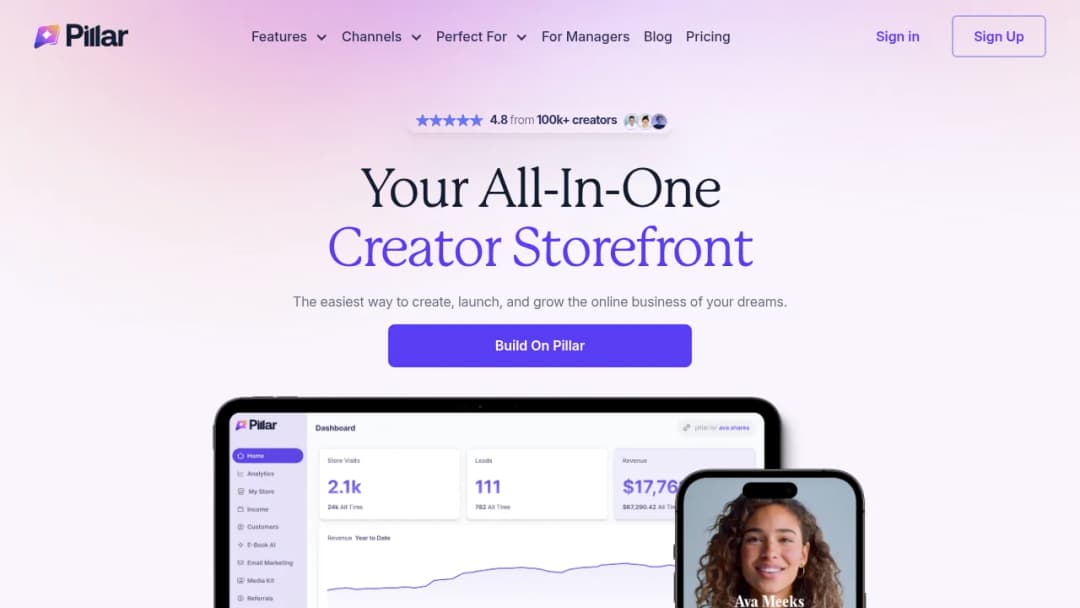 Pillar screenshot