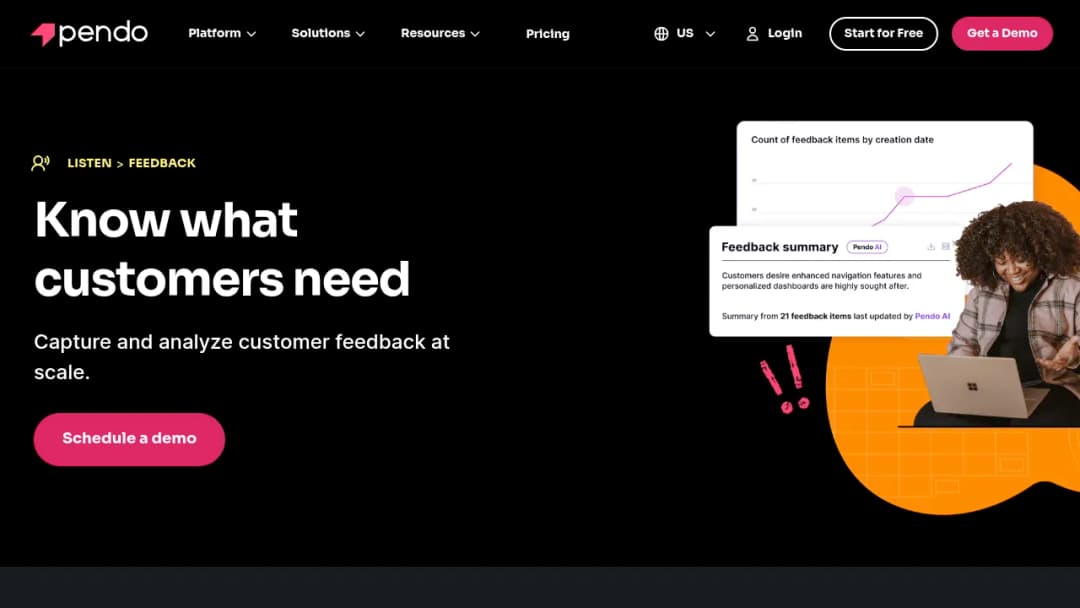 Pendo Feedback screenshot