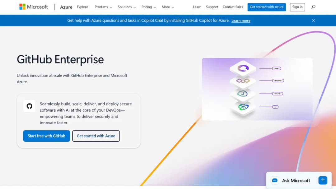 Github Enterprise screenshot
