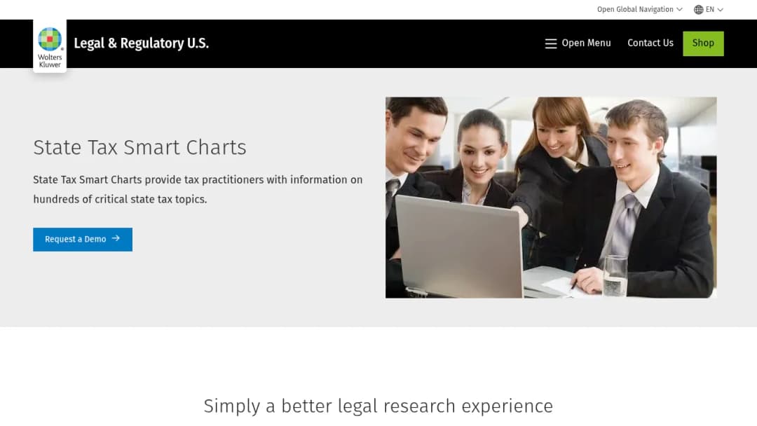 Wolters Kluwer State Tax Smart Charts screenshot