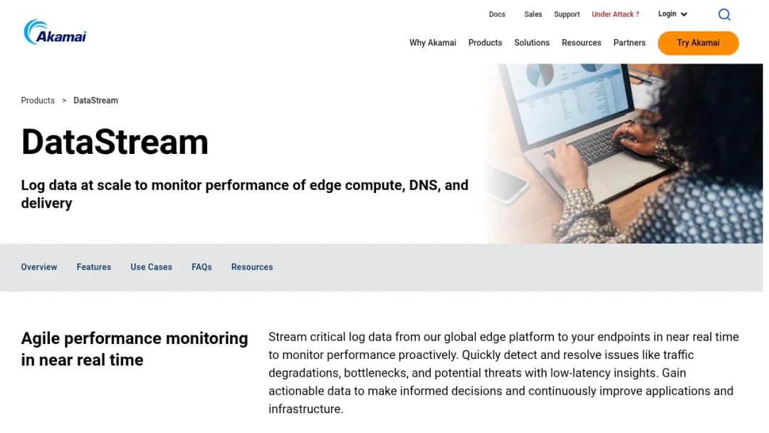 Akamai DataStream screenshot