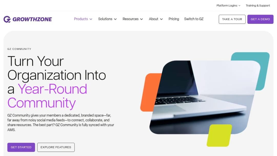 GrowthZone Community Platform screenshot