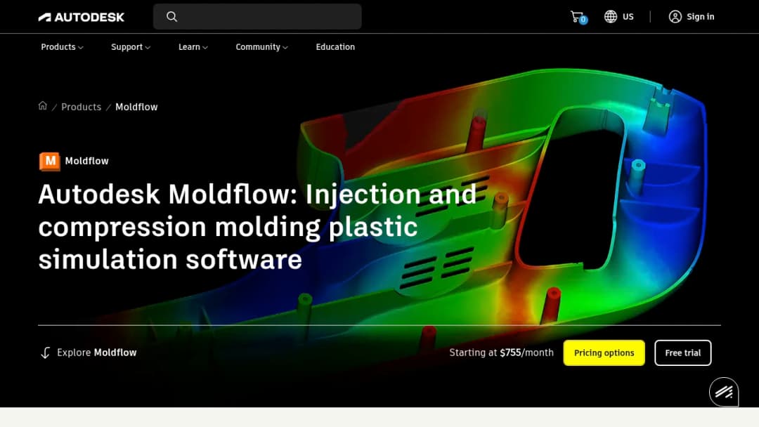 Autodesk Moldflow Adviser screenshot