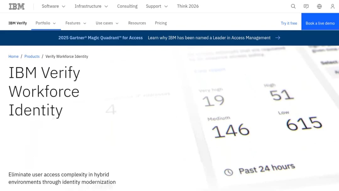 IBM Verify Workforce Identity screenshot