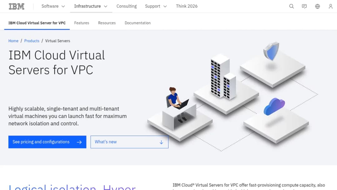 IBM Virtual Servers screenshot