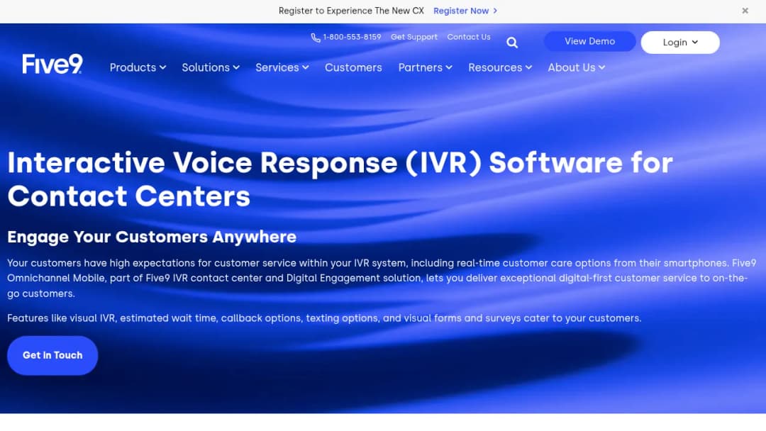 Five9 Interactive Voice Response screenshot