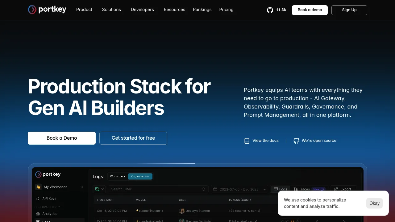 Portkey screenshot