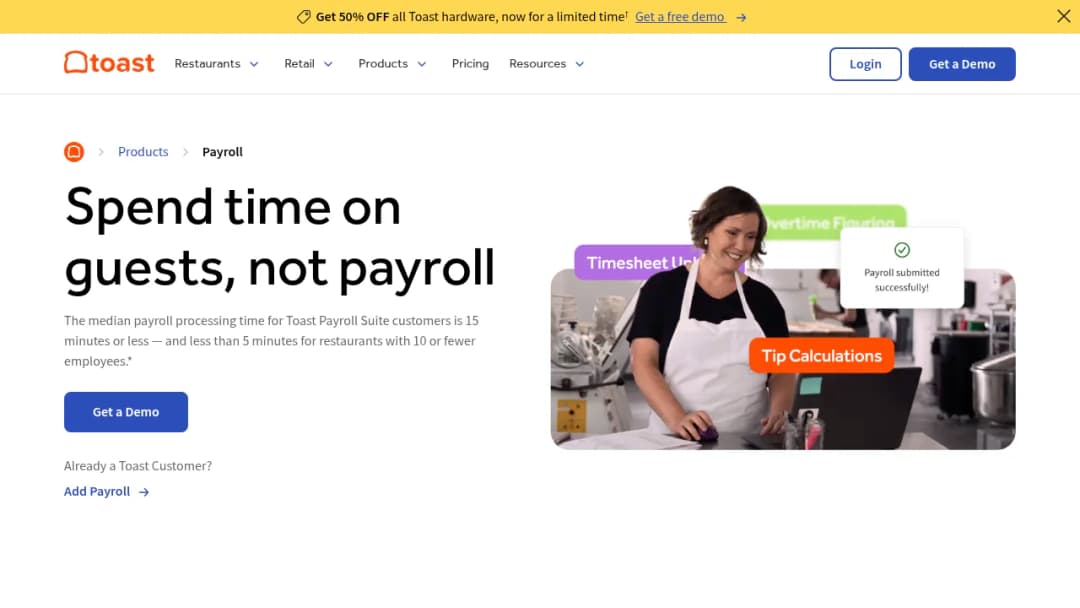 Toast Payroll screenshot