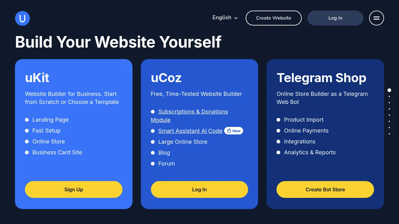 Ucoz screenshot