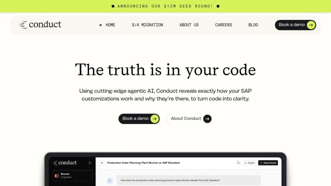 Conduct screenshot